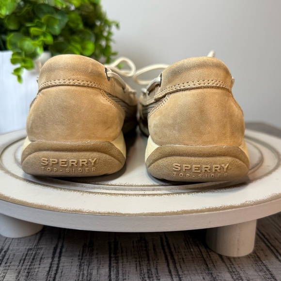 Sperry Top Sider Tan Leather Boat Shoes Casual Women’s 7 - Picture 3 of 7